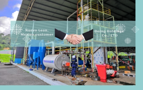 Nuevo Leon, Mexico customer orders two sets of 14-ton waste oil distillation machine