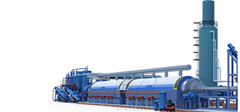 Continuous type oil sludge pyrolysis plant