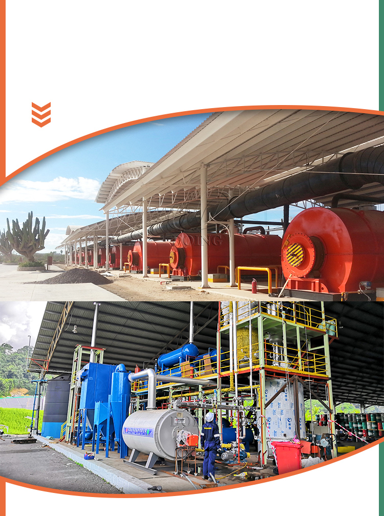 Big scale waste plastic to diesel plant