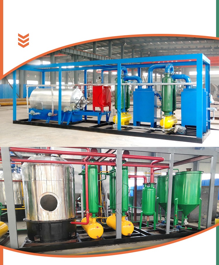 pyrolysis oil to diesel refinery plant