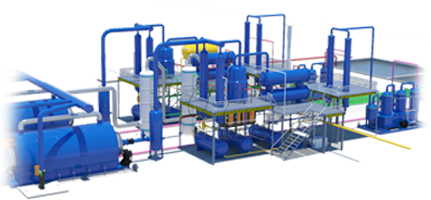 Waste plastic pyrolysis plant