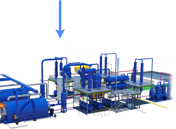 Batch type waste plastic pyrolysis plant