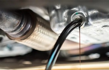 Black engine oil