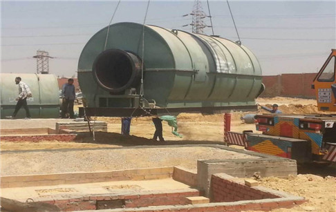 The pyrolysis machine Installation in Egypt