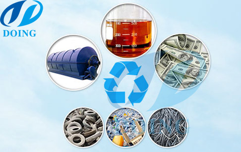 Waste tyre produce diesel fuels&high grade fuel oil