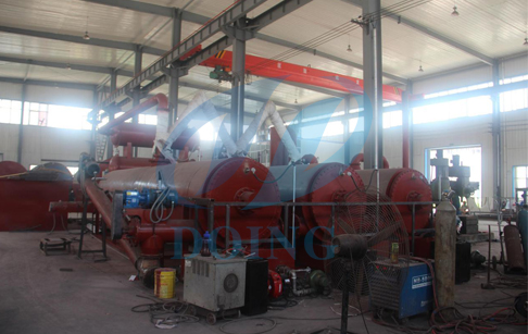 No pollution fully automatic waste tyre pyrolysis plant
