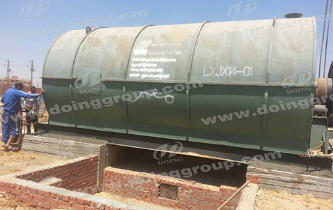 2 sets 10tons pyrolysis plants Installation Site in Egypt