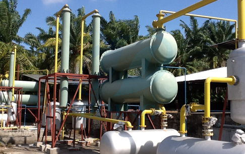 The pyrolysis machine installation in Malaysia