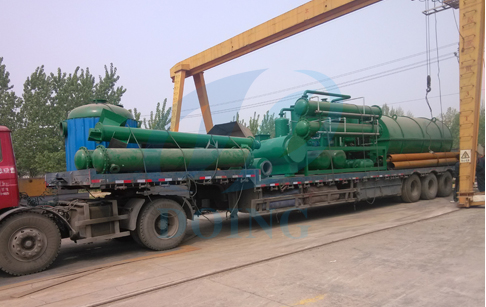 Doing waste tire pyrolysis plant and 1Ton capacity waste oil refinery plant will delivered to Lebanon 