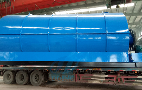 Waste tyre recycling pyrolysis plant delivered to Czech