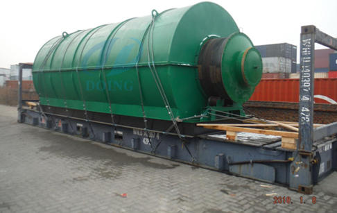 10T waste plastic pyrolysis plant for Indian customer finished delivery 