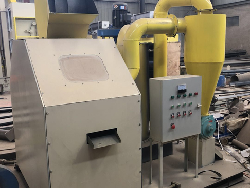 India customer's copper wire recycling machine delivered on time