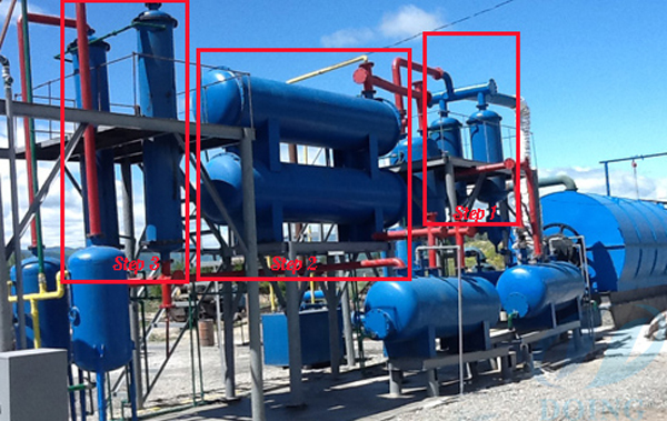 waste tire pyrolysis plant cooling system