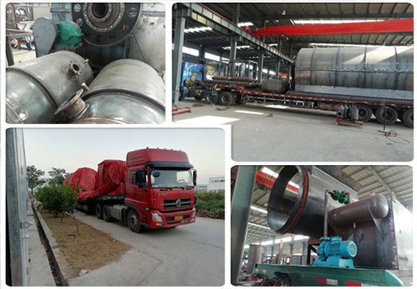 Tire pyrolysis plant parts