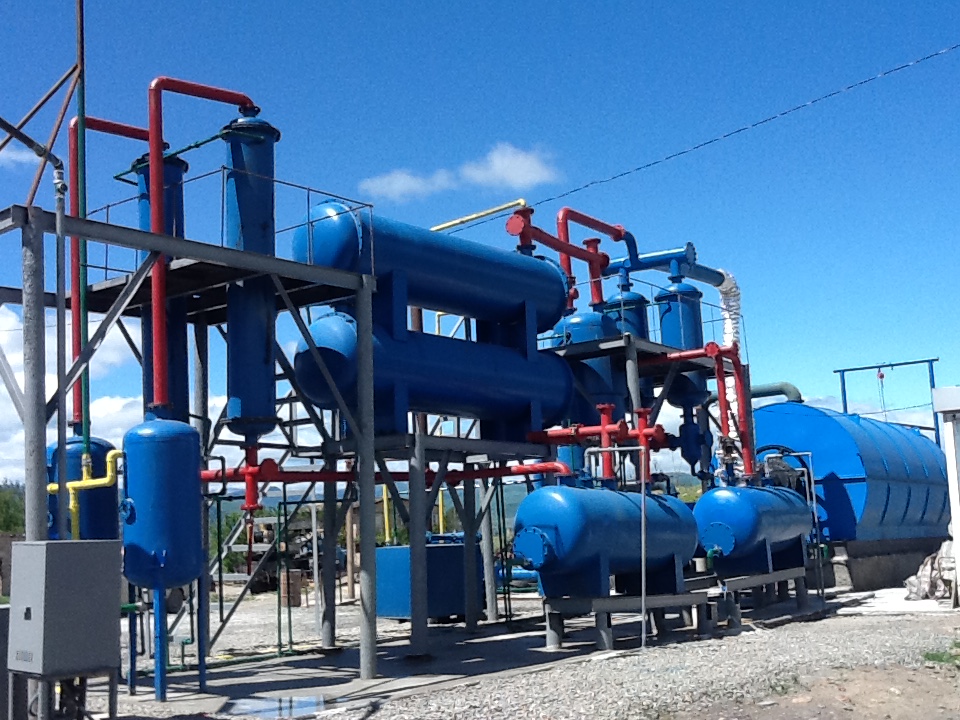 waste plastic and tyre pyrolysis plant