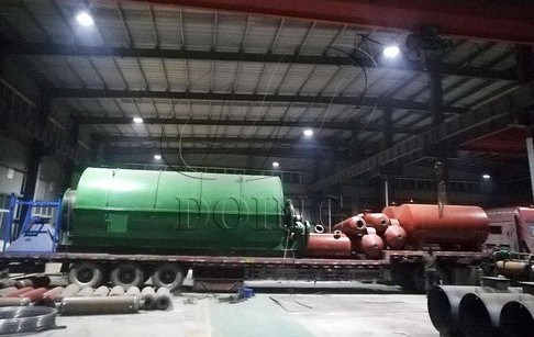 Small waste tyre pyrolysis plant delivery to Burkina Faso