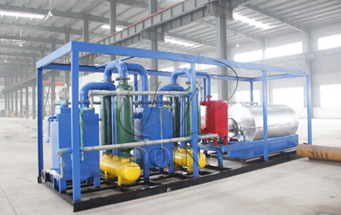 200-300kg small unit waste tyre pyrolysis plant delivered to Italy