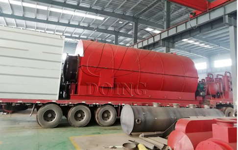 Two sets of waste tyre pyrolysis machinery delivered to Anhui, China
