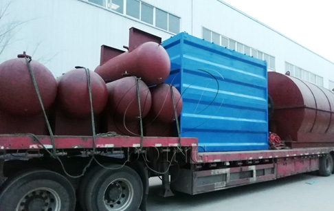 2 sets waste tyre pyrolysis plants delivered to Anhui, China