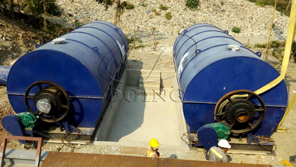 waste tyre pyrolysis plant