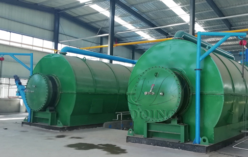 10t low price waste plastic to oil plant