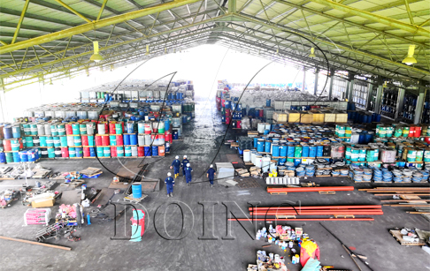 Waste lubricating oil purification and recovery process  