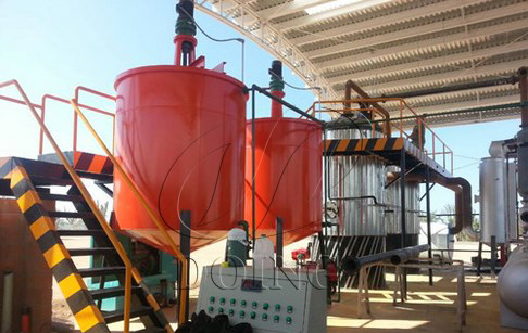 Waste oil distillation machine