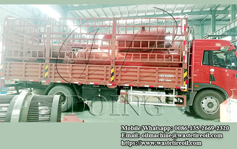 One set 10T/day waste tire to oil machine delivered to Sichuan, China