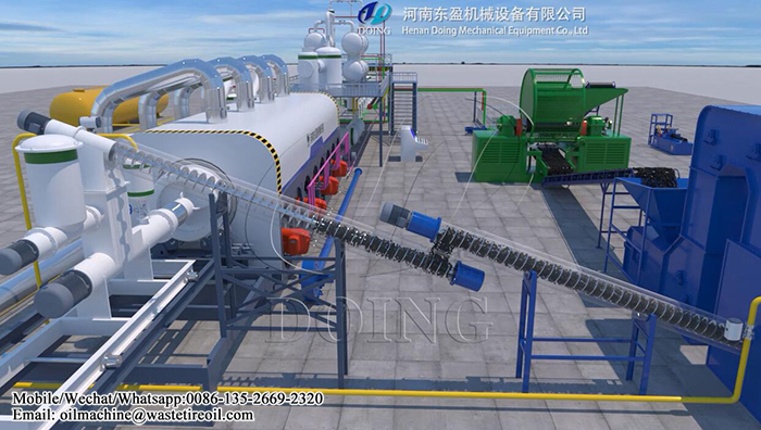 continuous plastic pyrolysis plant