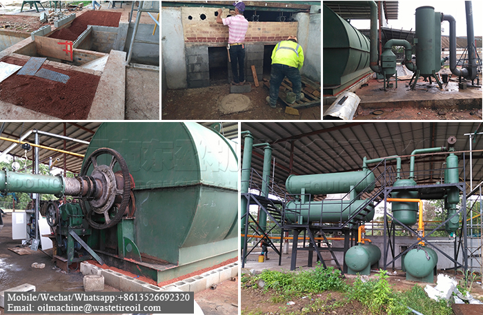 waste tyre pyrolysis machine