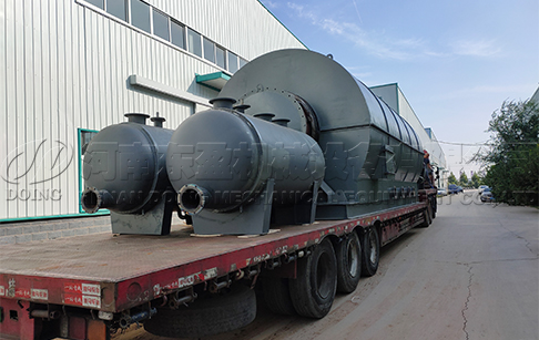 48TPD used tyre to oil recycling plant delivered to Romania
