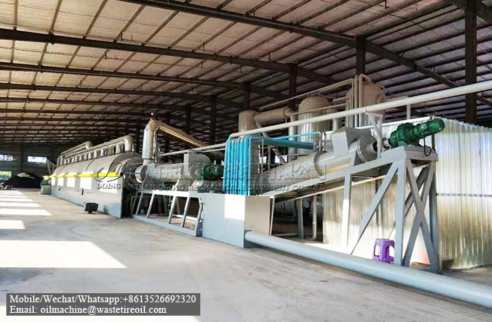 small continuous scale pyrolysis plant