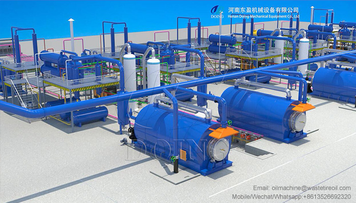 waste tire pyrolysis plant