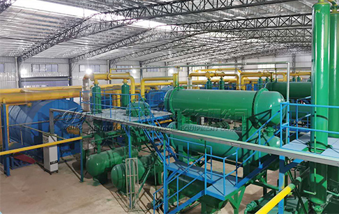 Good News! 72TPD waste tyre pyrolysis plant project producing oil in Australia