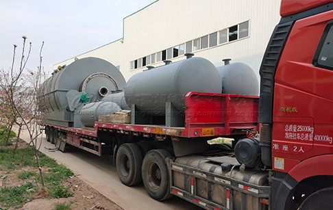12TPD waste tyre pyrolysis machine delivered to the UK