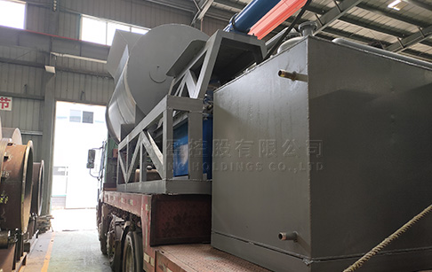 12T waste tire pyrolysis machine was sent to Latvia