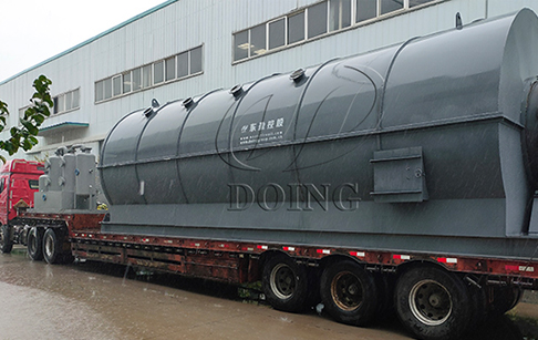 Six sets of 15TPD waste tire to oil pyrolysis plants delivered to Jilin