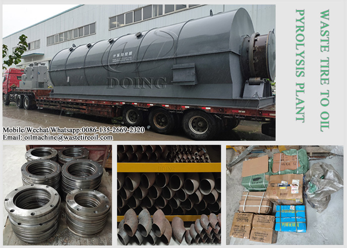 waste tire to oil pyrolysis plant