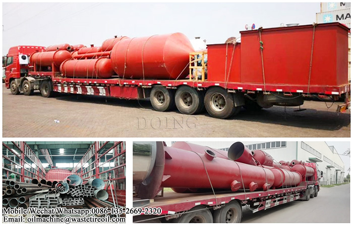 waste tire to oil pyrolysis plant