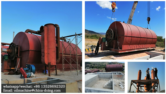 waste tire to oil pyrolysis plant