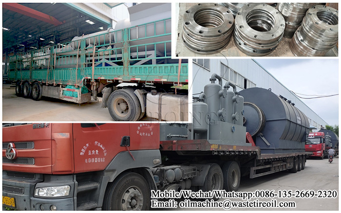 waste tire to oil pyrolysis plant