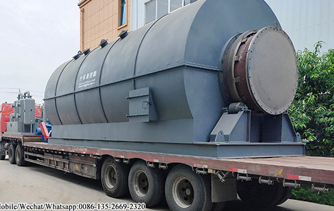 4 sets of 12TPD waste tire to oil pyrolysis plant delivered to Liaoning