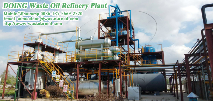 used engine oil distillation machine