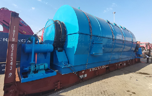 12T plastic to oil conversion machine was sent to France