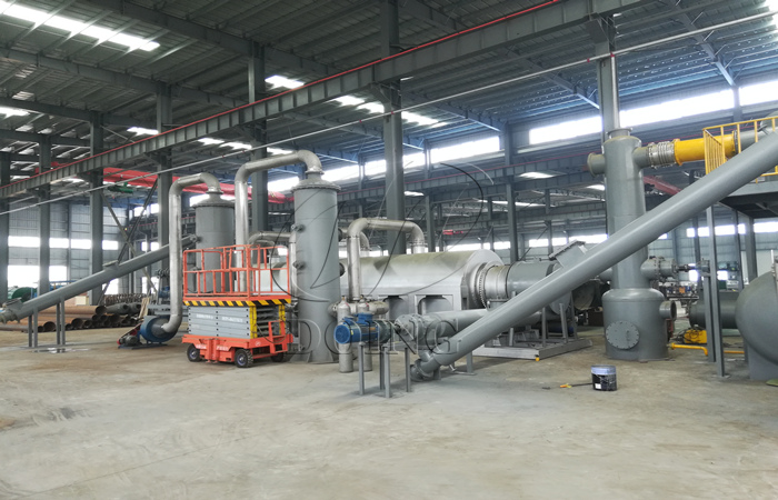 waste tire/plastic pyrolysis and recycling machine