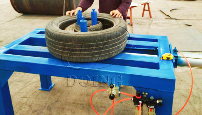 waste tire doubling/trippling machine