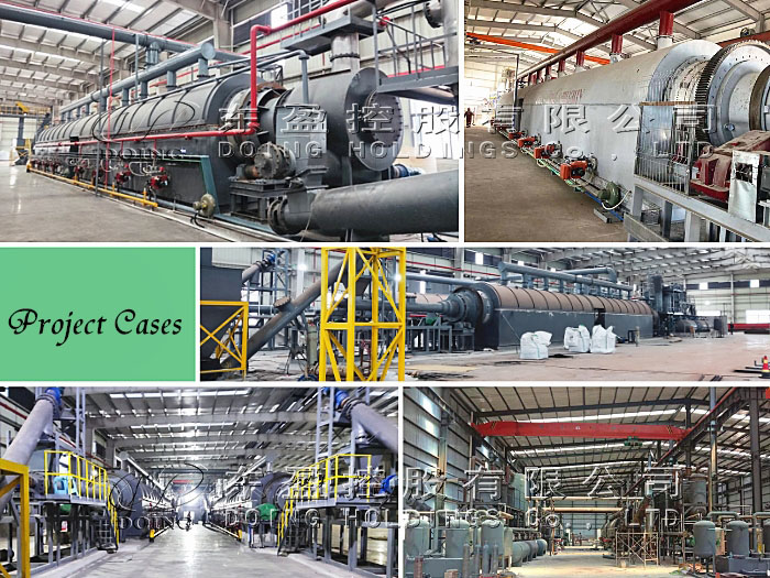 continuous pyrolysis plant project cases