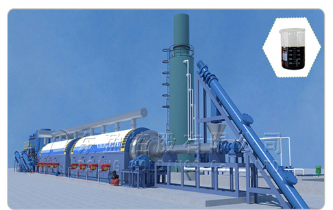 Fully automatic continuous waste plastic pyrolysis plant