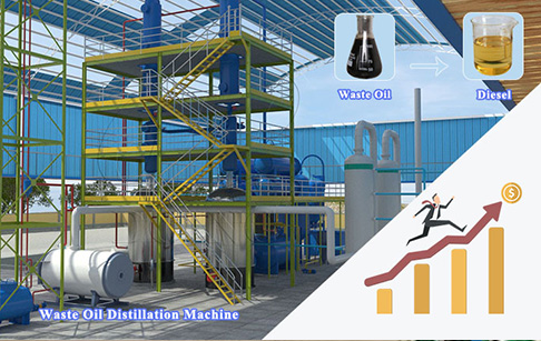An Indonesian client purchased 15TPD new design waste oil refinery plant from Doing Company