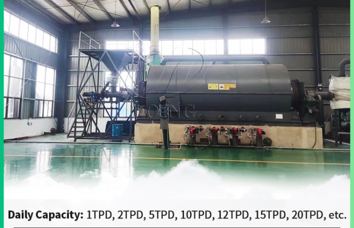 Semi-continuous pyrolysis plant for sale